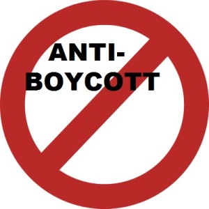 ANTIBOYCOTT-stop symbol